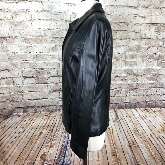 Wilsons Leather Black Genuine Leather Jacket SOLD - Picture 2 of 7